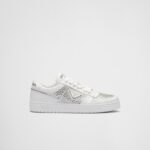 LEATHER SNEAKERS WITH CRYSTALS