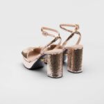 SEQUINED SATIN PLATFORMS