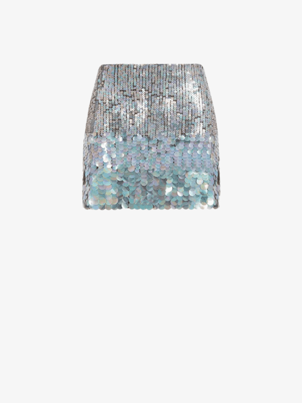 DEGRADE SEQUINS MINI SKIRT