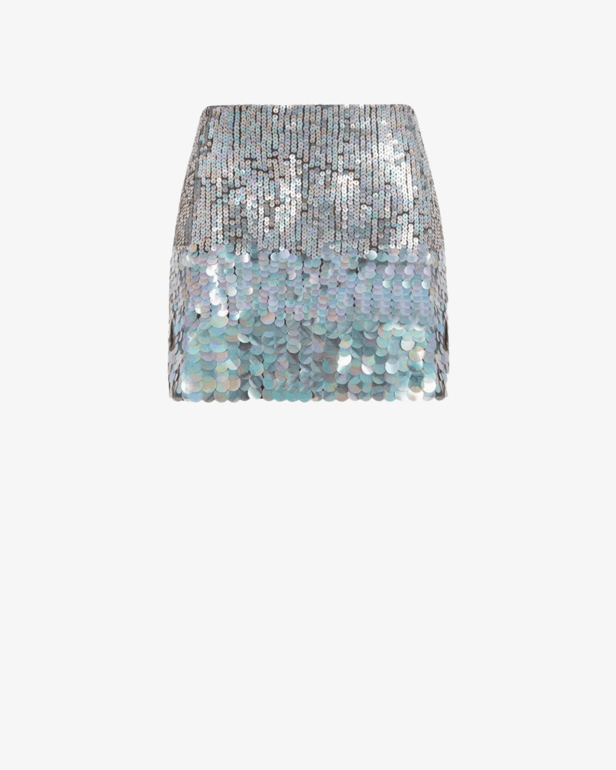 DEGRADE SEQUINS MINI SKIRT