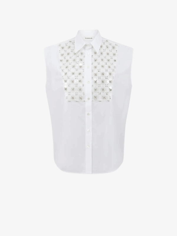 SEQUINS EMBROIDERED SHIRT