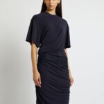 SIDE COWL WAIST TEE