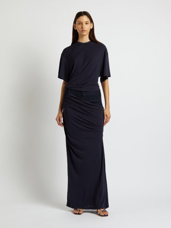 SIDE COWL WAIST TEE