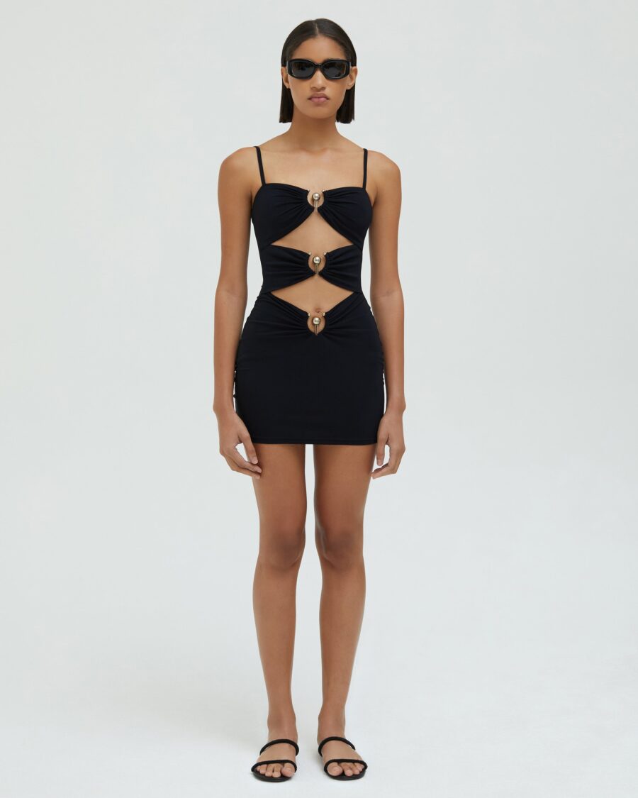 PIERCED ORBIT MINI DRESS
