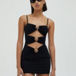PIERCED ORBIT MINI DRESS