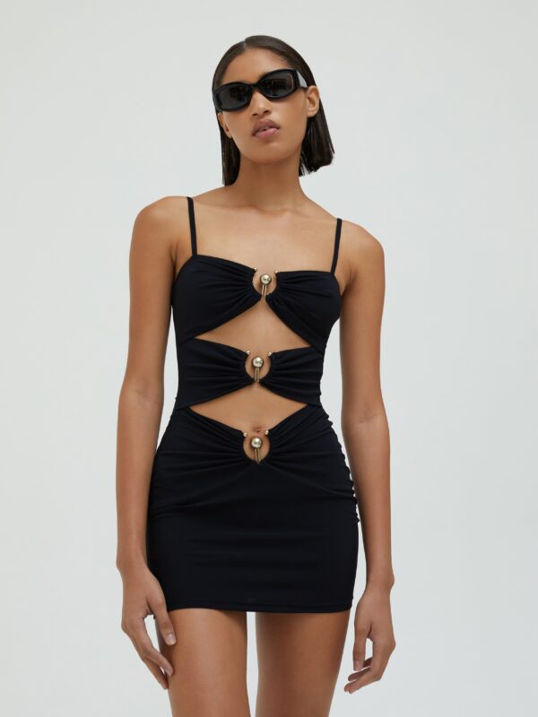 PIERCED ORBIT MINI DRESS
