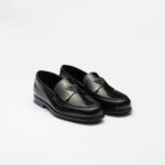 BRUSHED LEATHER LOAFERS