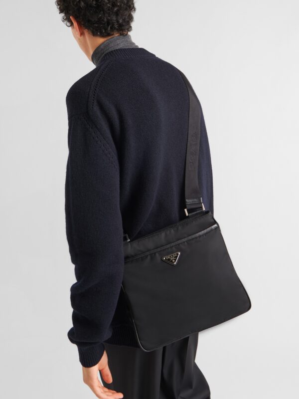 RE-NYLON AND SAFFIANO SHOULDER BAG