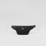 RE-NYLON AND SAFFIANO LEATHER BELT BAG