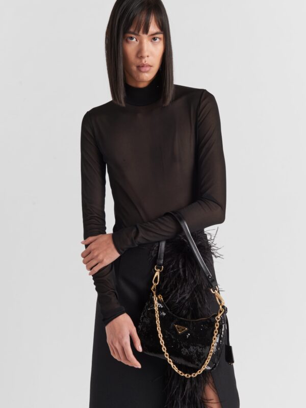 SHEER JERSEY BODYSUIT