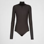 SHEER JERSEY BODYSUIT