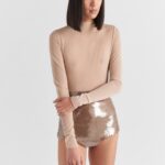 SHEER JERSEY BODYSUIT