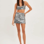 DEGRADE SEQUINS MINI SKIRT