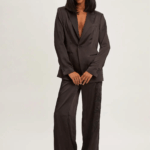 SATIN TROUSERS WITH DRAGON