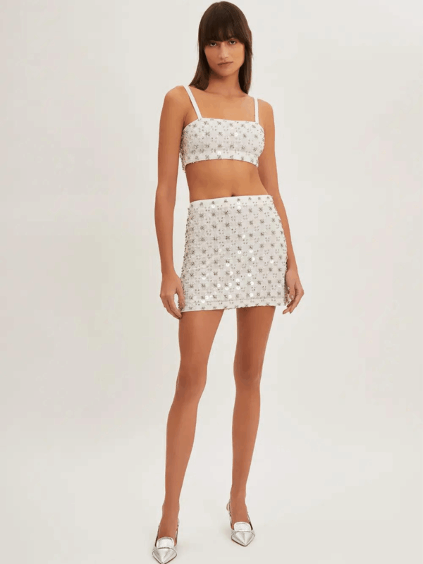 FULL SEQUINS MINI SKIRT
