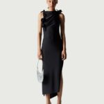 ASYMMETRIC FLOWER GOWN