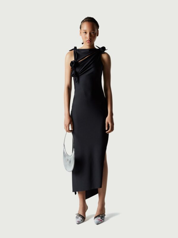 ASYMMETRIC FLOWER GOWN