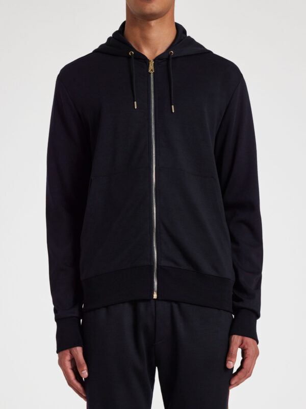 SIGNATURE STRIPES ZIPPED HOODIE