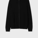 MERINO WOOL ZIPPED CARDIGAN