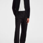MERINO WOOL ZIPPED CARDIGAN