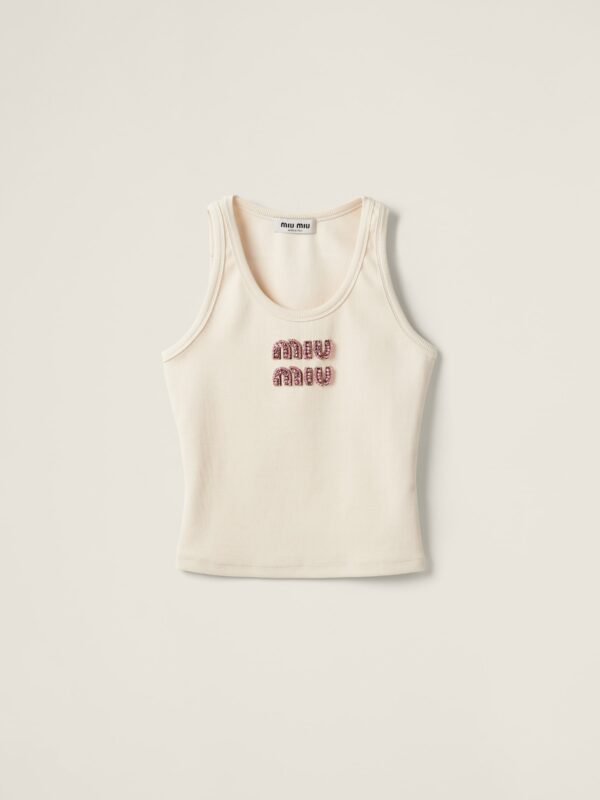 RIBBED JERSEY TANK TOP