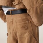 GARMENT DYED GABARDINE PANTS