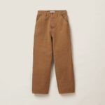 GARMENT DYED GABARDINE PANTS
