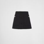 WOOL SATIN MINI SKIRT