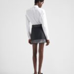 TULLE AND WOOL MINI SKIRT