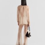 EMBROIDERED ORGANZA SHIRT