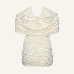 WIRED V NECK RUCHED MINI DRESS