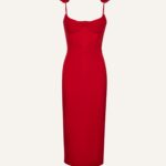 BUSTIER MIDI DRESS