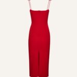 BUSTIER MIDI DRESS