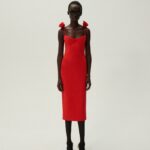 BUSTIER MIDI DRESS