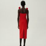 BUSTIER MIDI DRESS