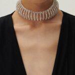 DOMED CHOKER IN SILVER
