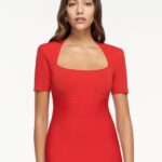 SHORT SLEEVE FLAT KNIT MAXI DRESS