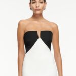 STRAPLESS CREPE GOWN