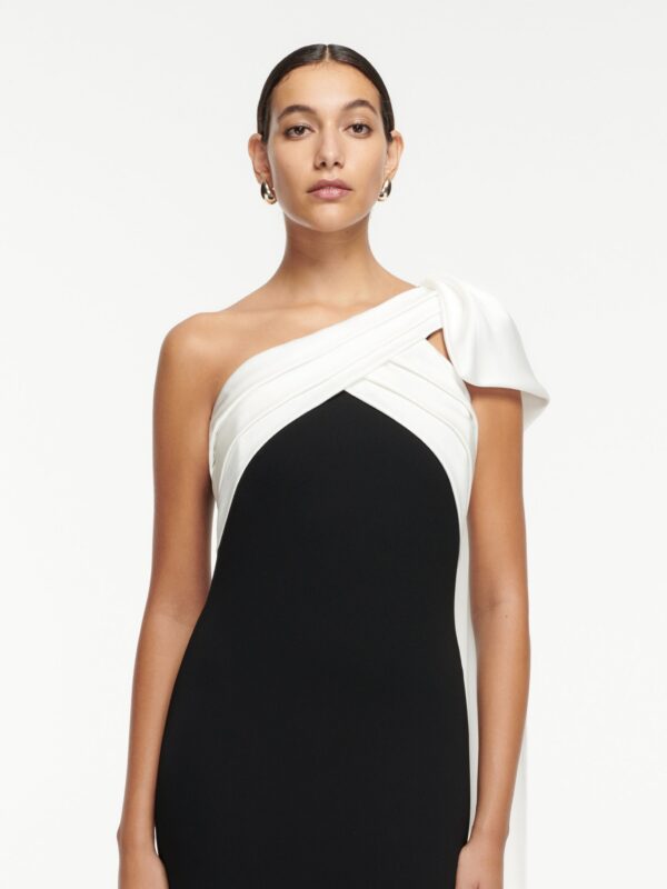 ASYMMETRIC CADY GOWN