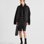 PIQUÉ BERMUDAS WITH RE NYLON DETAILS