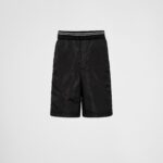 PIQUÉ BERMUDAS WITH RE NYLON DETAILS