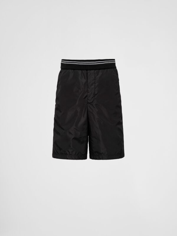 PIQUÉ BERMUDAS WITH RE NYLON DETAILS