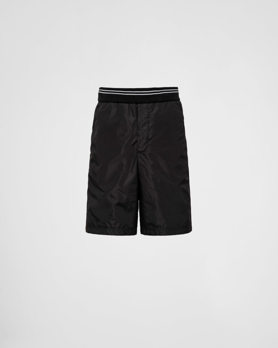 PIQUÉ BERMUDAS WITH RE NYLON DETAILS