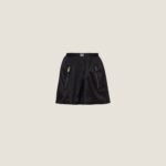 TECHNICAL SILK MINI SKIRT