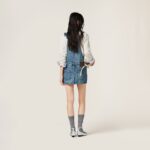 DENIM BIB MINI DRESS