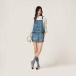 DENIM BIB MINI DRESS