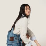 DENIM BIB MINI DRESS