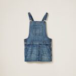 DENIM BIB MINI DRESS