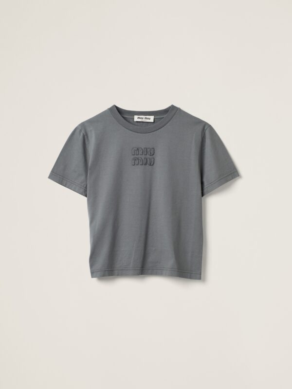 GARMENT DYED JERSEY LOGO TEE