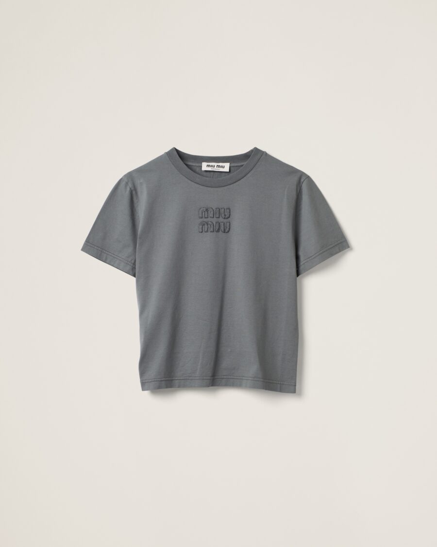 GARMENT DYED JERSEY LOGO TEE